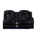 Orion Ii Raf Console Loveseat W/ Pwr Fr & Hr-Black