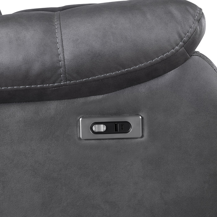 Morello Sofa W/Pwr Fr- Gray