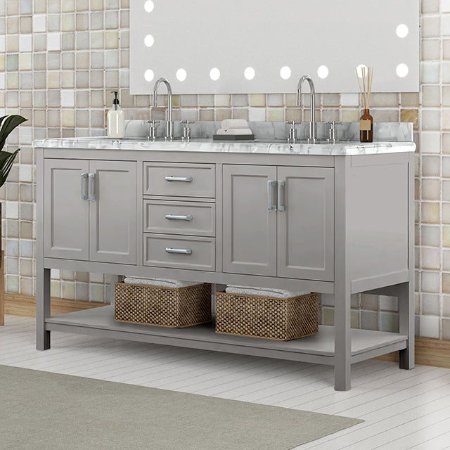 Reston Vanity with Top/ Sink - La Popular Furniture (CA)