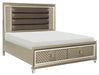 Homelegance Furniture Loudon Queen Platform with Storage Bed in Champagne Metallic 1515-1* image