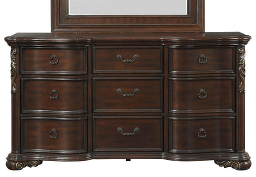 Homelegance Royal Highlands 9 Drawer Dresser in Rich Cherry 1603-5 image