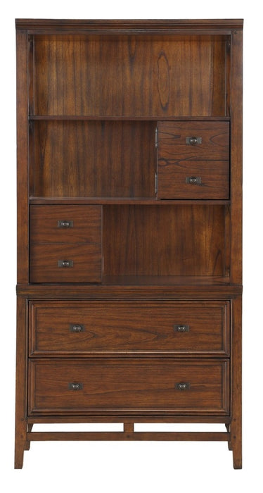 Homelegance Frazier Bookcase in Brown Cherry 1649-18 image