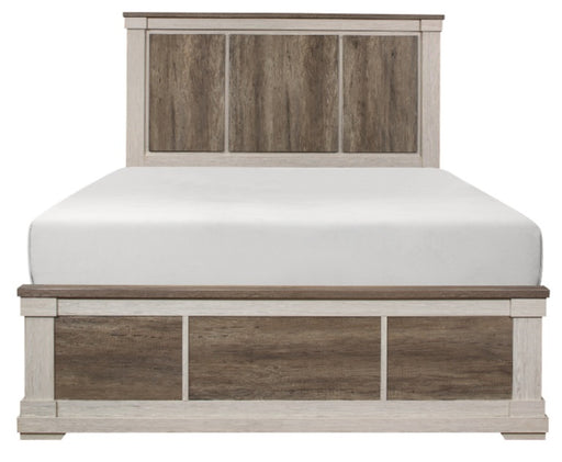 Homelegance Arcadia Queen Panel Bed in White & Weathered Gray 1677-1* image