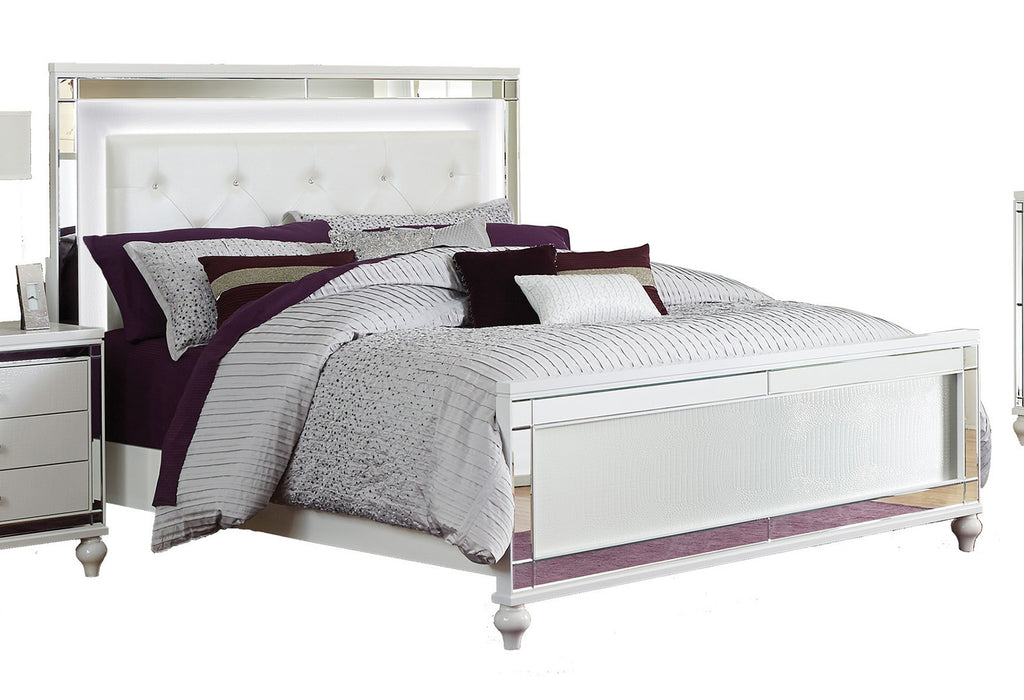Homelegance Alonza Queen LED Panel Bed 1845LED-1 image