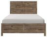 Homelegance Furniture Mandan Queen Panel Bed in Weathered Pine 1910-1* image