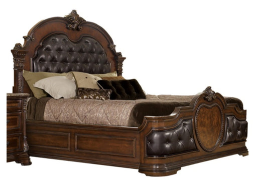 Homelegance Antoinetta Queen Panel Bed in Warm Cherry 1919-1* image
