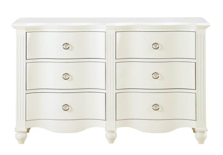 Homelegance Meghan 6 Drawer Dresser in White 2058WH-5 image