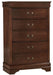 Homelegance Mayville 5 Drawer Chest in Brown Cherry 2147-9 image