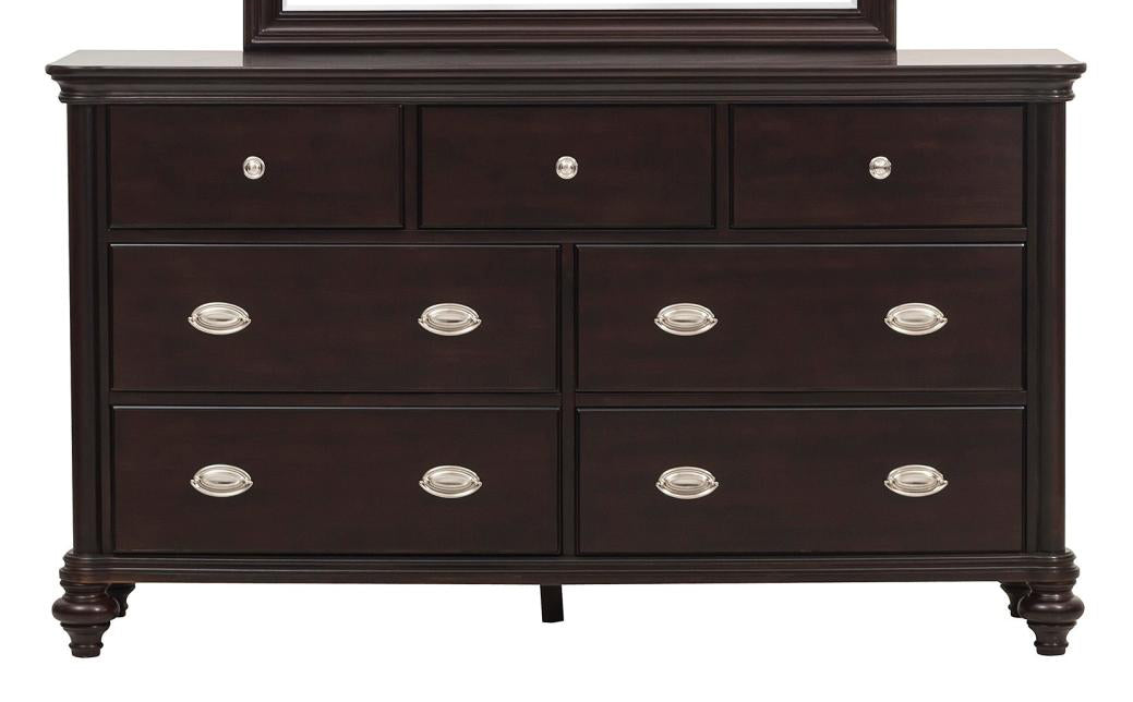 Homelegance Marston 7 Drawer Dresser in Dark Cherry 2615DC-5 image