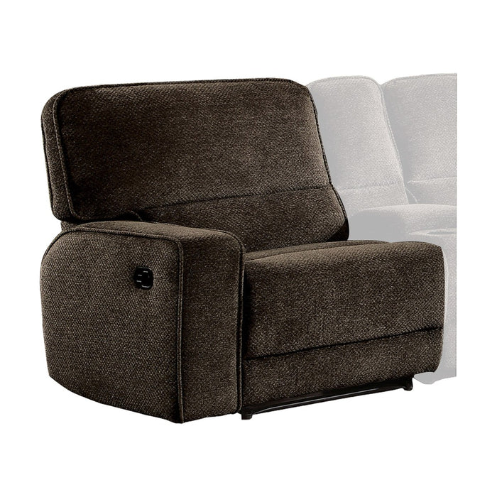 Homelegance Furniture Shreveport Left Side Reclining Chair in Brown 8238-LR image