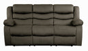 Homelegance Furniture Discus Double Reclining Sofa in Brown 9526BR-3 image