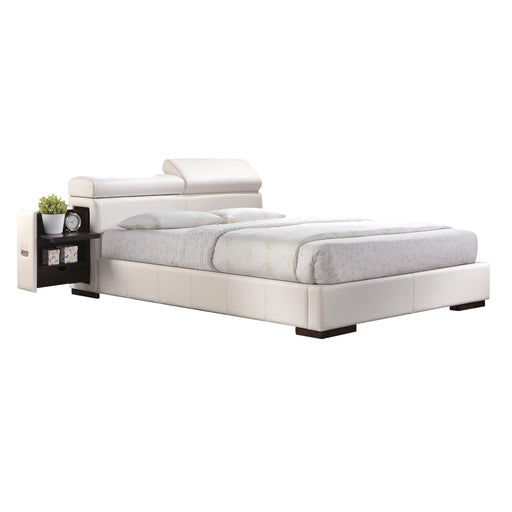 Manjot White PU Queen Bed image