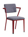 Cargo Gray Fabric & Red Chair image