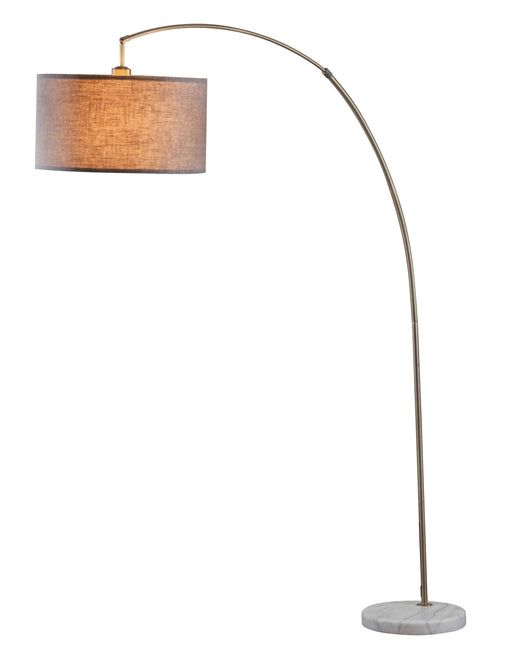 Cagney Antique Brass & Marble Floor Lamp image
