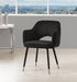 Applewood Black Velvet & Gold Accent Chair image