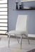 Pervis White PU & Chrome Side Chair image