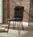 Hosmer Antique Ebony Top Grain Leather & Antique Black Side Chair image