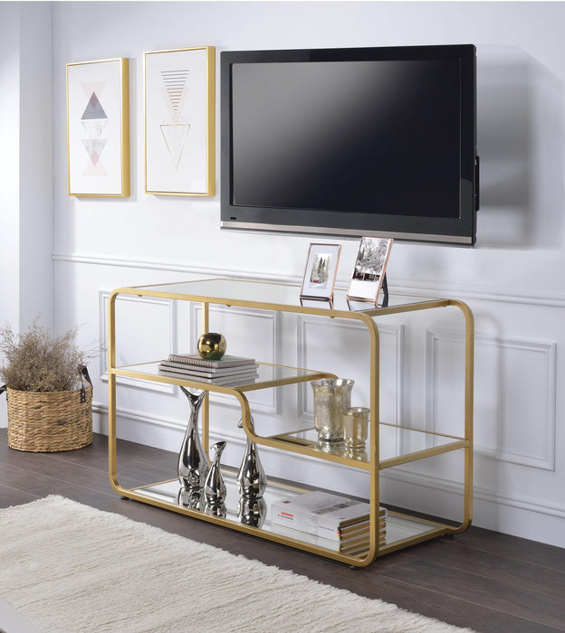 Astrid Gold & Mirror TV Stand image