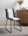 Muscari Black/White PU & Black Accent Chair image