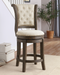 Glison Beige Fabric & Walnut Bar Chair (1Pc) image
