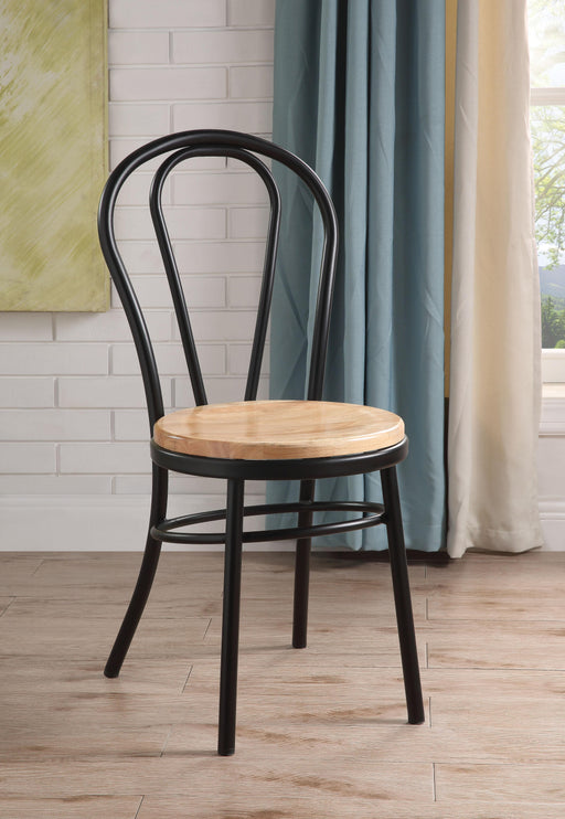 Jakia Black & Natural Side Chair image