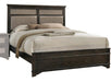 Acme Furniture Anatole King Panel Bed in Copper PU and Dark Walnut 26277EK image