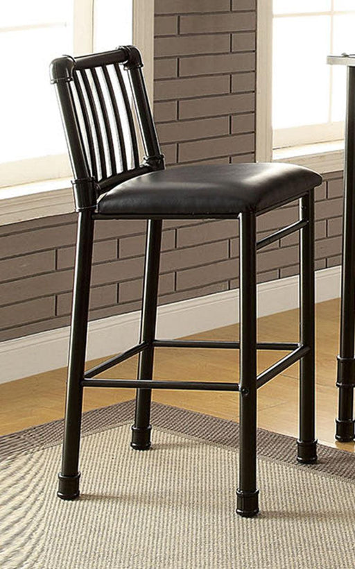 Acme Furniture Caitlin Bar Chair in Black (Set of 2) 72032 image