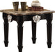 Acme Furniture Ernestine End Table in Marble/Black 82152 image