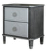 Acme Furniture House Beatrice 2 Drawer Nightstand in Light Gray 28813 image
