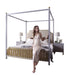 Acme Furniture House Marchese California King Canopy Bed in Pearl Gray 28854CK image