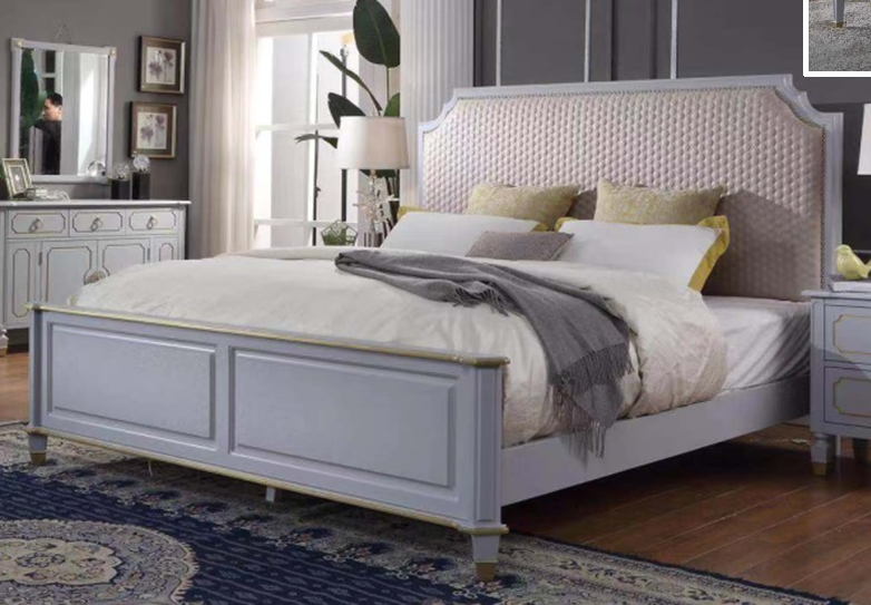 Acme Furniture House Marchese California King Panel Bed in Pearl Gray 28874CK image