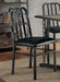 Acme Furniture Jodie Side Chair in Black PU and Antique Black (Set of 2) 71997 image