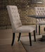 Acme Furniture Morland Upholstered Side Chair in Vintage Black/ Tan (Set of 2) 74647 image