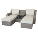 Acme Salena Sofa Bed with Coffee Table in Beige/Gray 45010 image