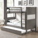 HOOPLE Twin/Twin Bunk Bed, Antique Gray image