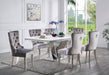 VALDEVERS 7 Pc. Dining Table Set, Gray Chairs image