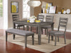 VIANA 6 Pc. Dining Table Set w/ Bench image