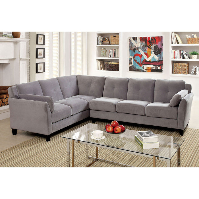 PEEVER II Warm Gray Sectional, Warm Gray (K/D) image