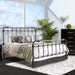 RIANA Antique Black Metal Twin Bed image