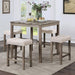 TORREON 5 Pc. Counter Ht. Table Set, Light Gray/Beige image