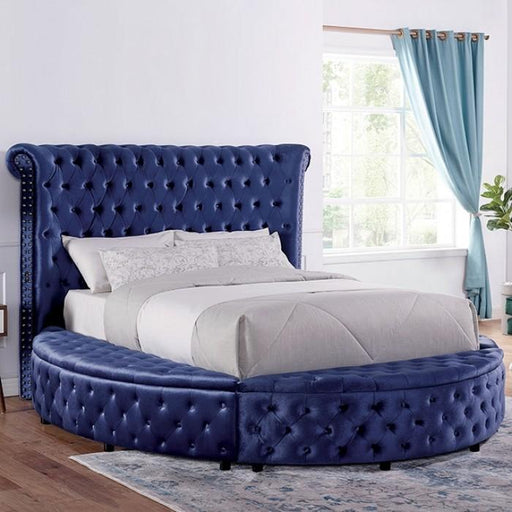 SANSOM E.King Bed, Blue image