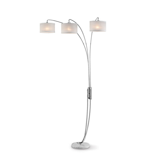 Leanne Off-White/Chrome Arch Lamp image