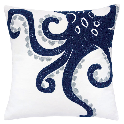 Maura White 20" X 20" Pillow, Octopus image