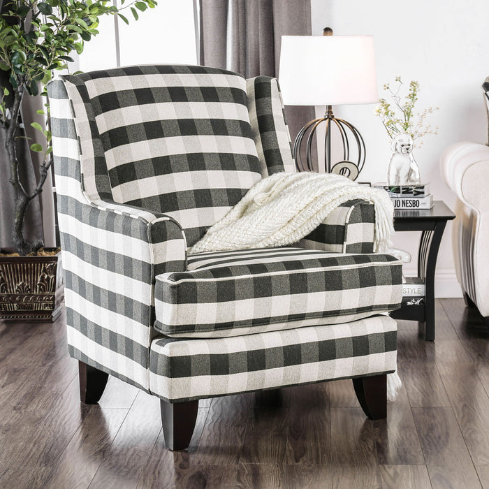 Patricia Ivory/Black Stripe Chair image