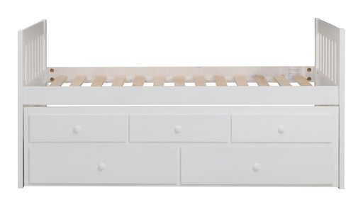 Homelegance Galen Twin/Twin Trundle Bed with Storage in White B2053PRW-1* image
