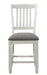 Homelegance Granby Counter Height Chair in White & Brown (Set of 2) image